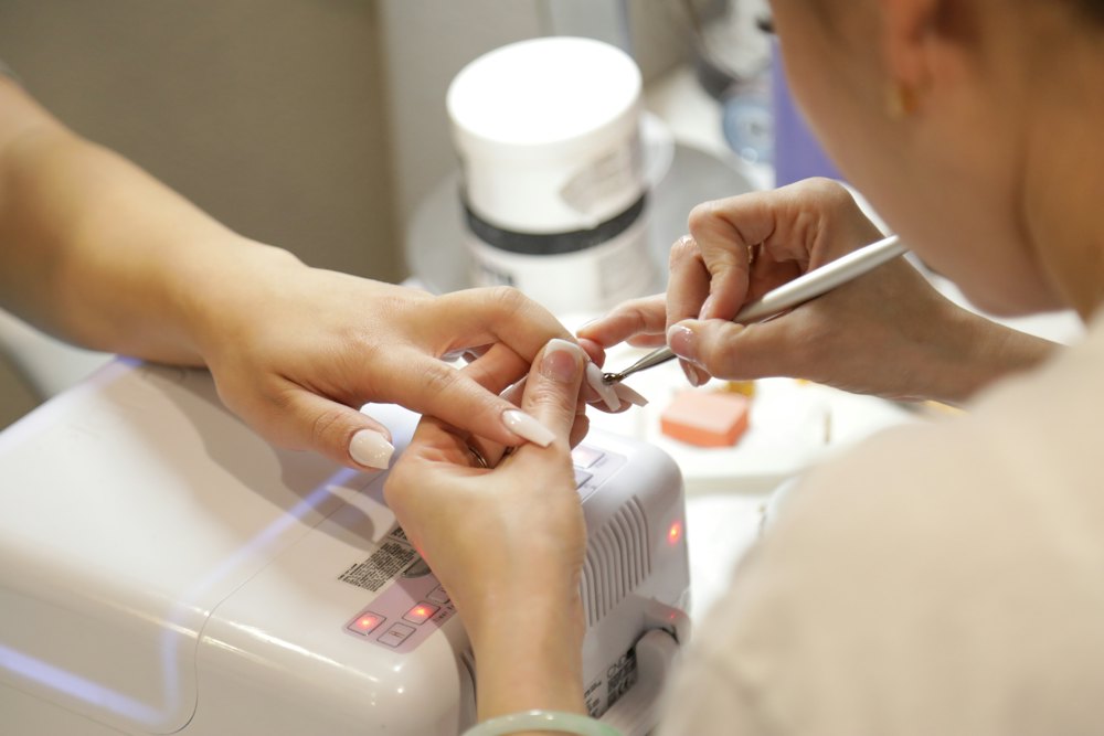 Manicura en el salón